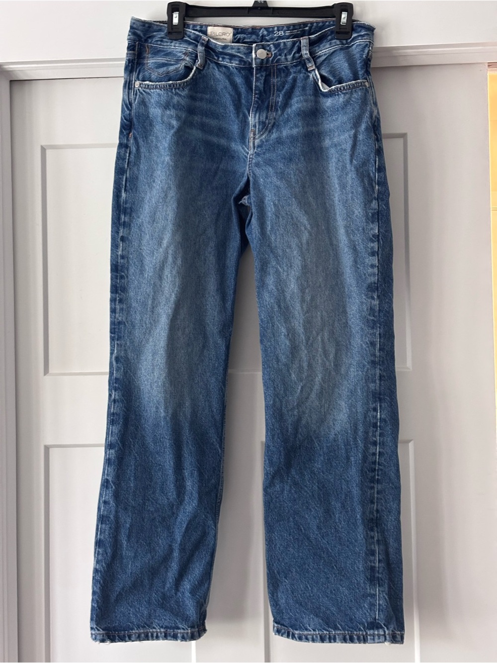 Pilcro by Anthropologie Mid Rise Straight Jeans